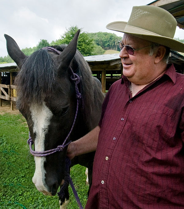 James Clark and his horse